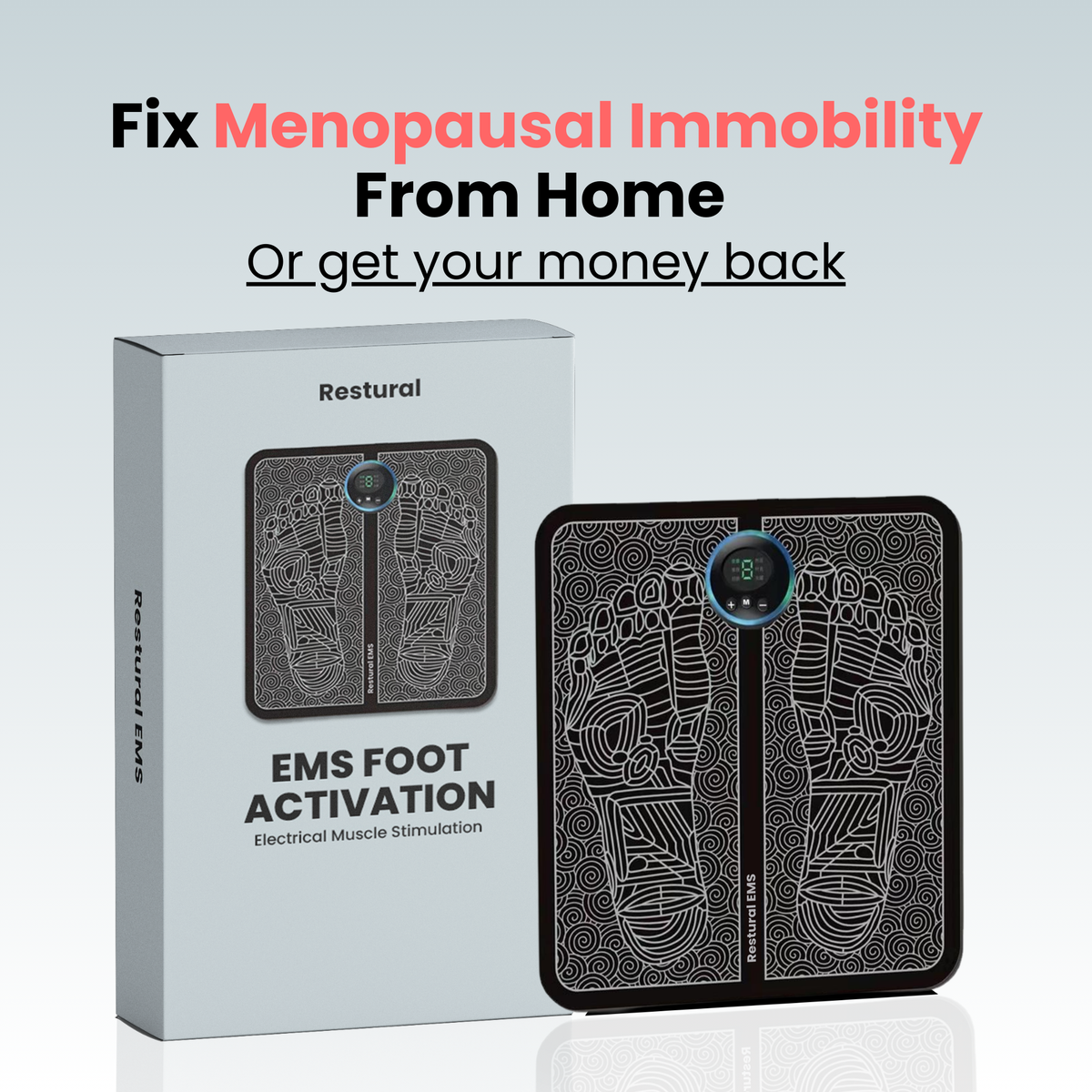 Restural EMS - Herstel Immobilitéit duerch Menopause Doheem